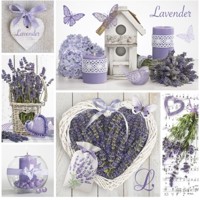 servítky Lavender Collage