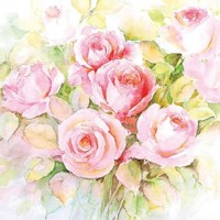 WATERCOLOUR roses 33x33, Ambiente