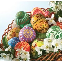 DECORATED EASTER EGGS servítky 33x33, M