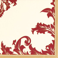 LUXURY  champagner-bordeaux 40x40/12 Airlaid, Home Fashion