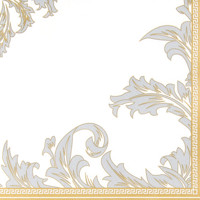 LUXURY  gold-silver 40x40/12 Airlaid, Home Fashion