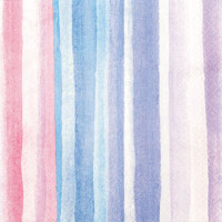 Servítky kusové  WATERCOLOURS  blue-rose, HF