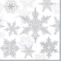 CRYSTALS silver - servítky kusové , Ambiente