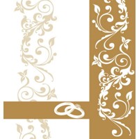  ''HOCHZEIT'' gold 40x40 Linclass, Sovie Horeca