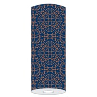 CLAUDIO dunkelblau-braun 40cm x 24m Linclass,  Mank