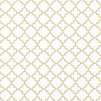 QUATTREFOIL LATTICE FINE gold, TI-FLAIR