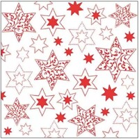  ORNAMENTS IN STARS red, Ambiente