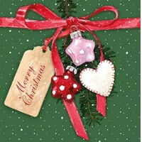  CHRISTMAS TAGS green, Ambiente