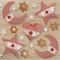 XMAS SOFT DECORATIONS red
