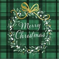 CHRISTMAS PLAID green, Ambiente