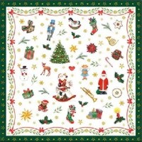 ORNAMENTS ALL OVER green 25x25, Ambiente