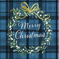 CHRISTMAS PLAID blue, Ambiente