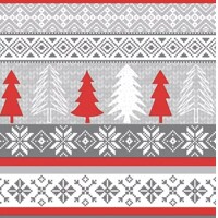  KNITTED TREES red, Ambiente