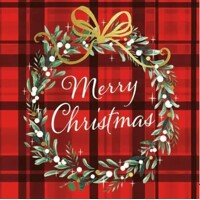  25x25 CHRISTMAS PLAID red, Ambiente