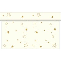 Vianočná šerpa LIAM champagner 40cm x 24m Linclass, Sovie Horeca