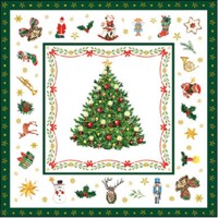 25x25 CHRISTMAS EVERGREEN white, Ambiente