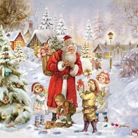 SANTA BRINGING PRESENTS, Ambiente