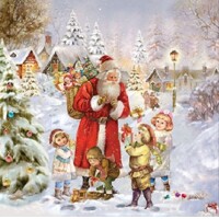 25x25 SANTA BRINGING PRESENTS, Ambiente