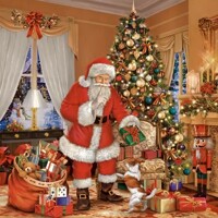 SANTA CLAUS GIVING PRESENTS, Daisy