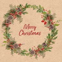 RECYCLED HOLIDAY WREATH nature, Ambiente