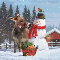 DONKEY WITH SNOWMAN, Ambiente