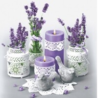 LACE FLOWER POTS WITH LAVENDER, Maki