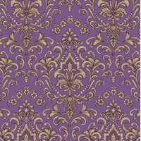 BAROQUE ORNAMENT purple 33x33 Ambiente