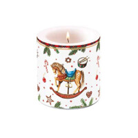 CLASSIC ROCKING HORSE white Candle, Ambiente