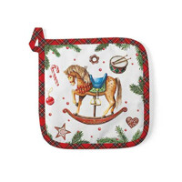 CLASSIC ROCKING HORSE white 20x20, Ambiente