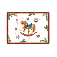 CLASSIC ROCKING HORSE white 30x40, Ambiente