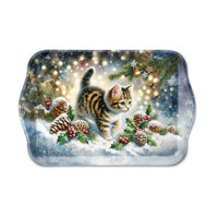 CUTE CAT IN THE SNOW 13x21, Ambiente    