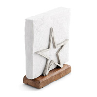 Napkin holder Star silver, Ambiente