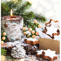 BIRCHWOODEN CANDLE 33x33, Ambiente