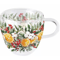 WINTER ORANGES 0,2 l - double sklo šálka, Ambiente