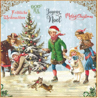 X-MAS ON ICE blue 33x33, Ambiente