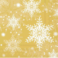 SNOWFLAKES gold 33x33, Ambiente
