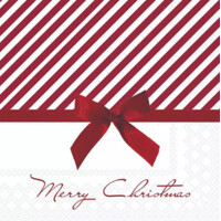 CHRISTMAS BOW red 33x33, Ambiente