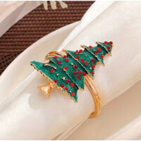 vianočný prsteň na servítky