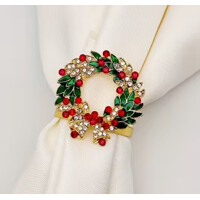 vianočný prsteň na servítky