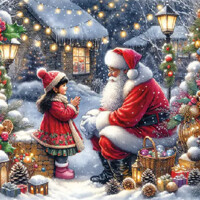 TALKING TO SANTA  25x25 servítky, Ambiente