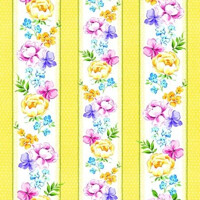 Vernal Flowers yellow 33x33, Paw
