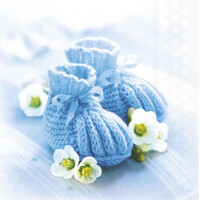 KNITTED SHOES blue 33x33, Ambiente