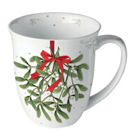 MISTLETOE WITH BOW white 0,4 l , Ambiente