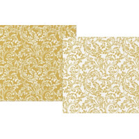 REVERSE BAROQUE ETUDE gold 40x40/50 Soft  Airlaid, PAW 