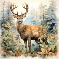 DEER IN THE WOODS, Ambiente