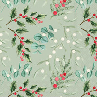 FOLIAGE SCATTER sage 33x33, Ambiente
