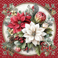 FLORALS SCENE red 33x33, Ambiente