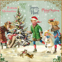 X-MAS ON ICE green 33x33, Ambiente