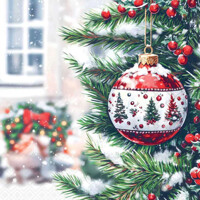 DECORATED BAUBLE 33x33, Ambiente