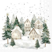 SNOWY HOUSES 33x33, Ambiente